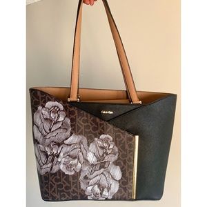 Calvin Klein Saffiano Leather Tote NWOT